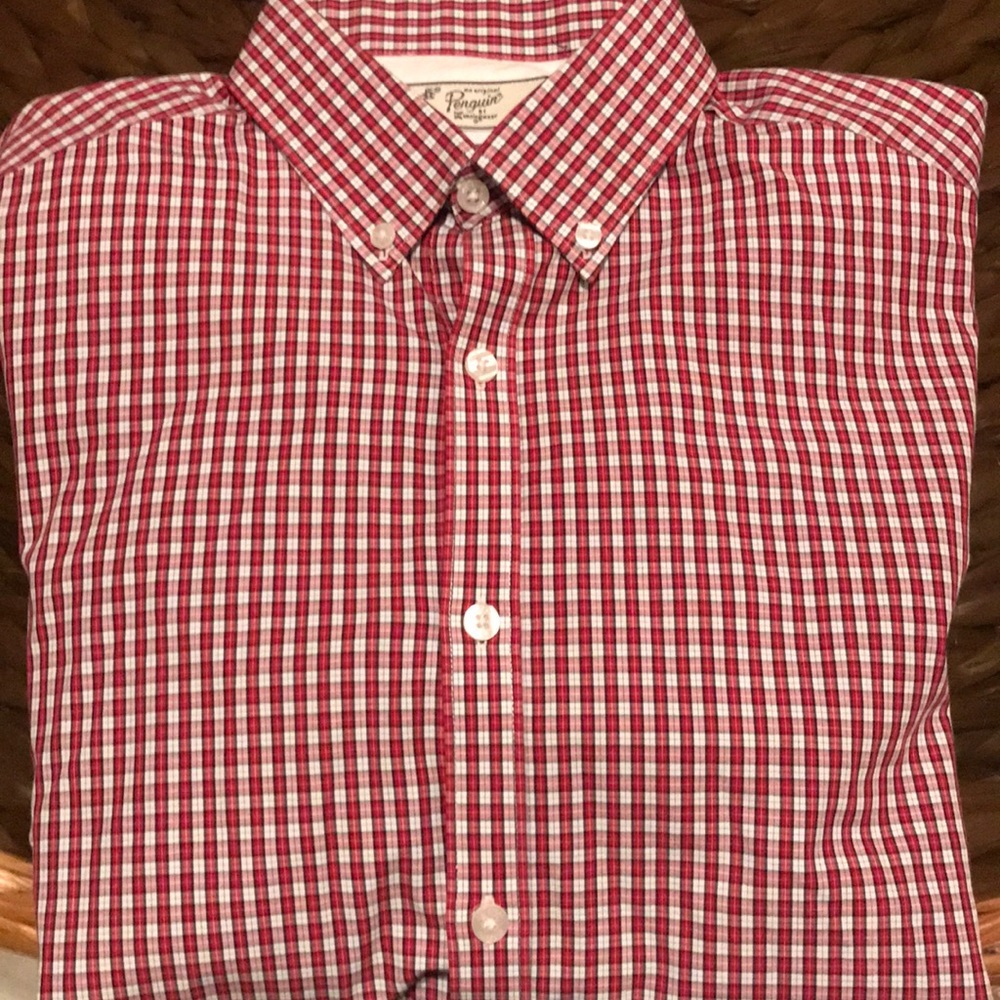 Penguin L/S men’s plaid shirt